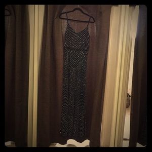 Adrianna Papell beaded art deco dress (Size 6)